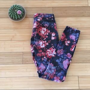 ASOS Multicolor skinny jeans in floral print